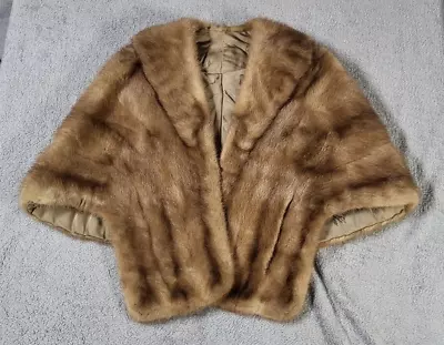 Vintage 1950s Mink Stole With Pockets  • $40