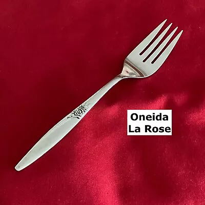 Oneida LA ROSE Salad Fork 6 3/8  Stainless Steel Flatware • $7.59