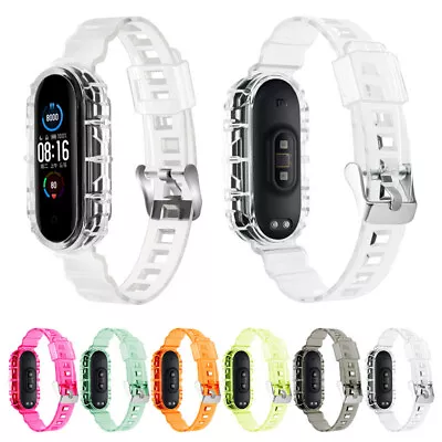 For Xiaomi Mi Band 5/6 /7 Replacement TPU Rubber Watch Band Strap Candy Color • £5.24