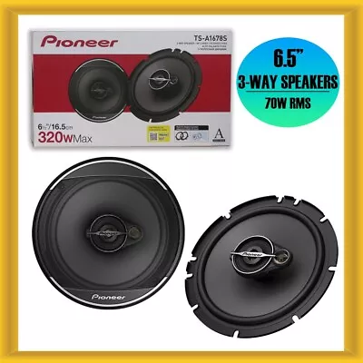 Pioneer 6-1/2  6.5-inch  3-way Coaxial Car Audio Speakers Pair 640w Max • $49.99