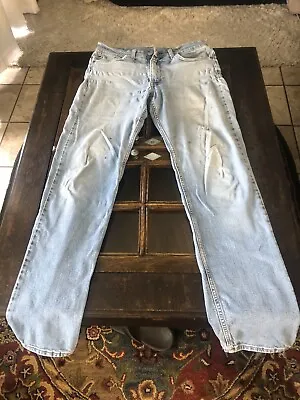 VTG- Levis Jeans Men 34x36 Blue Denim Straight Leg Made In USA • $15.90