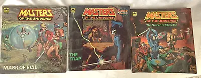Vintage Masters Of The Universe Golden Books Lot Of 3 (1980’s) Mask Of Evil • $12.99