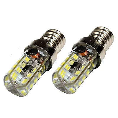 2-Pack HQRP E14 Base 64 SMD3014 LED Bulbs AC 110V Cool White Not Dimmable • $9.95