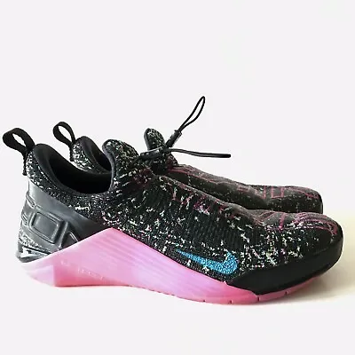 Nike React Metcon Amp Black Fire Pink Gym Training Shoes Men’s Size 8 • $44.99