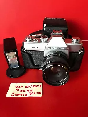 Mamiya/Sekor 500DTL Camera + Case W/Kenko UV 52mm Lens + Bell Howell Model 10 Fl • $163.57
