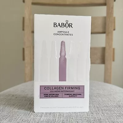 Babor Collagen Firming Ampoule Concentrates 7 Ampoules New In Box Sealed • $17.50