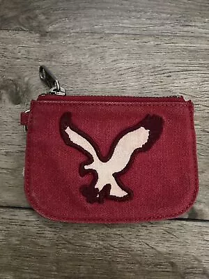 Vintage American Eagle Outfitters Wallet Coin Bag Red Y2k • $15