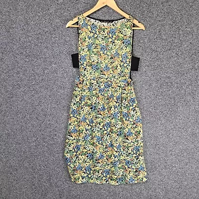 Zara Womens Dress Size M Medium Floral Colourful Pockets Fit & Flare • $22.95