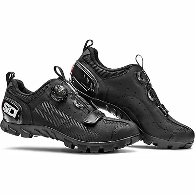 Sidi Men's SD15 Mountain Bike MTB Shoes Black EUR 44 / US 9.6 • $207.99