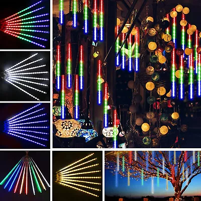 288 LED Lights Meteor Shower Rain Xmas Snowfall Tree String Light Garden Party • $13.99