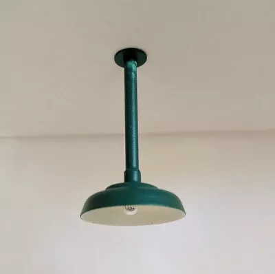 G-Scale Model Train Building/Depot/Station Ceiling Lamp/Light Green NEW • $9