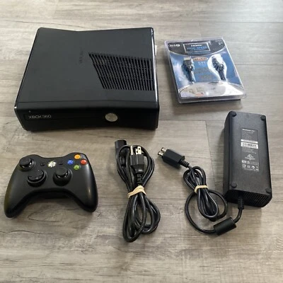 $65.19 • Buy Microsoft Xbox 360 S Slim Black Console W/ Controller - NO HARD DRIVE - Tested!