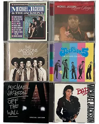 MICHAEL JACKSON & The Jackson 5 CD Lot X6 Off The Wall OOP  • $34.95