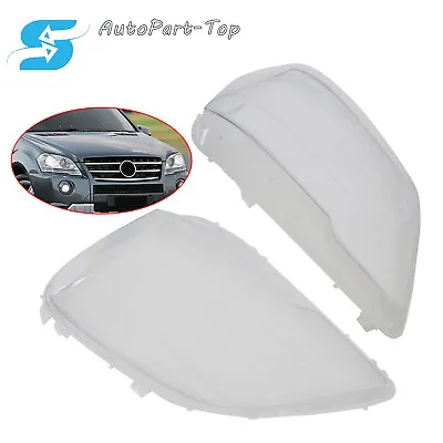 Headlight Headlamp Lens Cover For Mercedes Benz W164 ML350 2009-2011 LH RH Side • $78.19