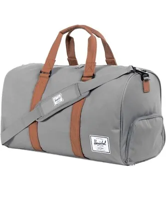 Herschel Supply Novel Duffel Bag NWT Grey Full Zip W/ Signature Shoe Compartment • $44.99