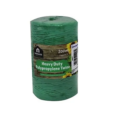 Garden Twine 200M Green Polypropylene Twine Strong Weatherproof String Support • £5.29