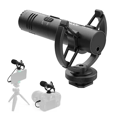 SYNCO M2S Mini Shotgun Microphone Video With Stand For Smartphone DSLR Camera • $27.99