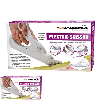Electric Scissors Cordless Fabric Craft Cutting Handheld Lightweight Portable • £3.99