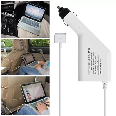 Car Charger Adapter Cigarette &USB For Apple 13  Macbook Pro A1502 &Cell Phone • $29.65