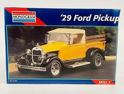 Monogram '29 Ford Pickup 1:24 Plastic Model Kit 7555 New Open Box • $24.95