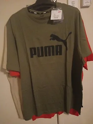 $9.99 • Buy PUMA Short Sleeve T Shirt Dark Green Moss  XL  Brand New With Tags