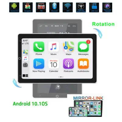 Double 2 DIN 10.1'' Android 10.1 Car Stereo Head Unit Radio GPS Wifi Car Tablet • $131.79
