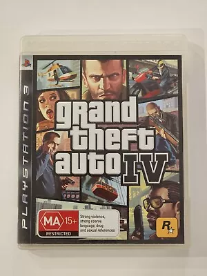 PS3 Grand Theft Auto IV GTA 4 With Manual - No Map • $8