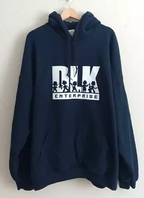 Dark Blue Hoodie Sweater (Gildan) DLK ENTERPRISE 3XL GRAPHIC Art • $16