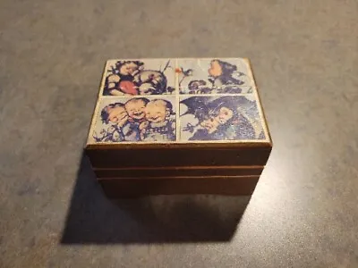 Vintage Linden Wood Music Box Hummel Love Story Japan *works* • $20