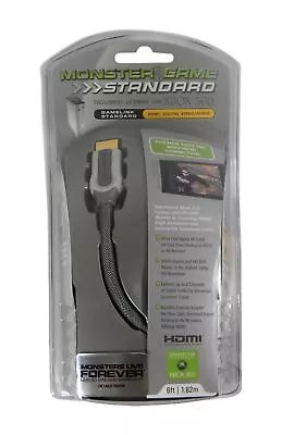 Monster Cable 24k Gold Contacts HDMI Digital Video Audio XBOX Cable X360SHDMI-6 • $8.94