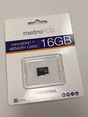 Micro SD HC Metropcs 16GB Flash Card--Class 10 • $5.99