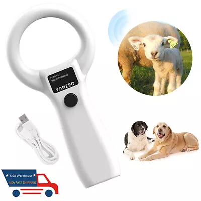 Pet Microchip Scanner 134.2Khz EMID ISO Animal RFID ID Reader USB Rechargeable • $24.39