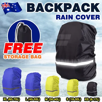 $9.68 • Buy Outdoor Foldable Backpack WaterProof Rain Cover Rucksack Camping Travel Bag