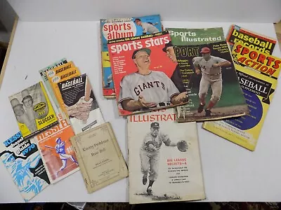 Vintage Lot Of 22 Baseball Publications Magazines Comic Book 50's 60's & More • $9.99