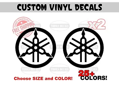 2x YAMAHA Logo Decals YAMAHA Stickers (one Set) Helmet PWC Jetski ATV UTV Bike • $6