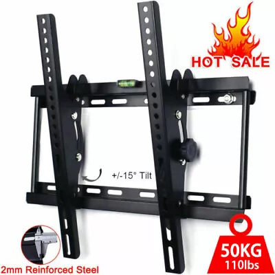 Tv Wall Bracket Mount Tilt Lcd Led Plasma 26 30 32 40 42 50 55 Inch For Lg Sony • £9.79