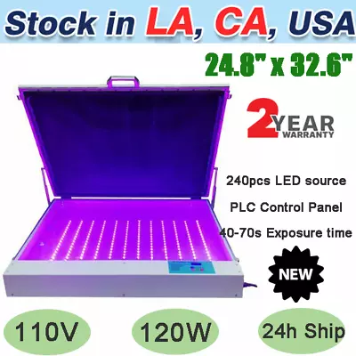USA Precise 630mmx830mm 120W Vacuum LED UV Exposure Unit For Screen Printing • $788.64