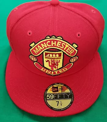 Manchester United New Era 59fifty On Field  Logo Grand Authentic Fitted Hat Cap • $34.99