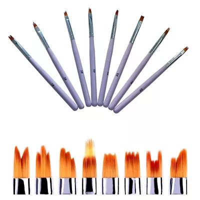 8 Pcs Nail Art Flower Brush Petal Pattern Pen Serrated Pens Colored Drawing Tool • $5.90