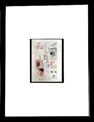David Hockney Die Blue Guitar Hand-Signiert Multiple With Frame+Certificate • £387.85