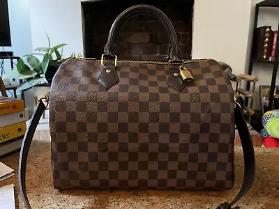 $2650 • Buy Louis Vuitton Speedy Bandouliere 30 Damier Ebene