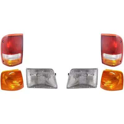 Headlight Kit For 1993-1997 Ford Ranger Driver And Passenger Side With Bulbs • $124.88