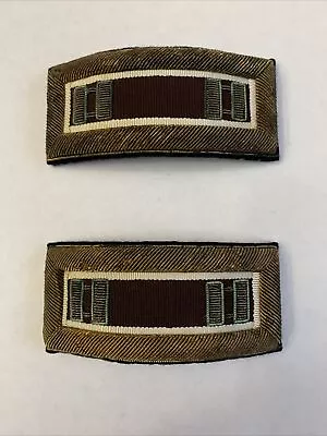 Vintage US Military Shoulder Straps Bullion Military Police Captain  • $35