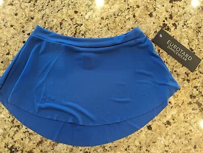 Eurotard Womens High Low Pull On Mini Ballet Skirt 06121 Royal Blue Size S • $23.95