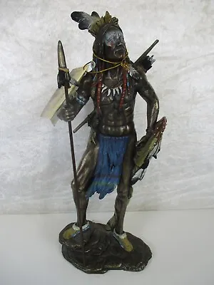 £4.99 • Buy Veronese Tribes Of The World 'Sioux Indian' Warrior Figurine Ornament