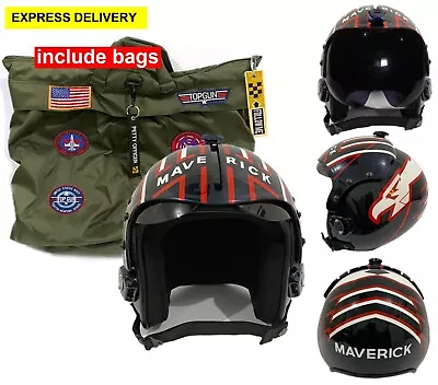 Top Gun Maverick Flight Helmet Movie Prop Pilot Usn Navy Hgu-33 With Bags • $355