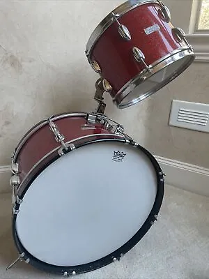 Vintage 50s Slingerland 2N Jobber Drum Kit - 20” Bass + 12” Tom • $725