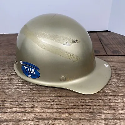 Vintage SkullGard Hard Hat MSA Helmet Fiberglass Tennessee Valley Authority • $72.25