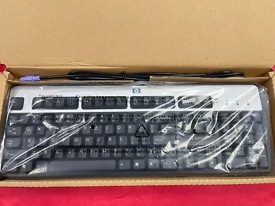 HP PS/2 Wired Black/Silver Keyboard KB-0316  NEW • $23.99