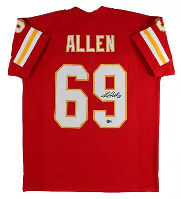 Jared Allen Authentic Signed Red Pro Style Jersey Autographed BAS Witnessed • $149.99